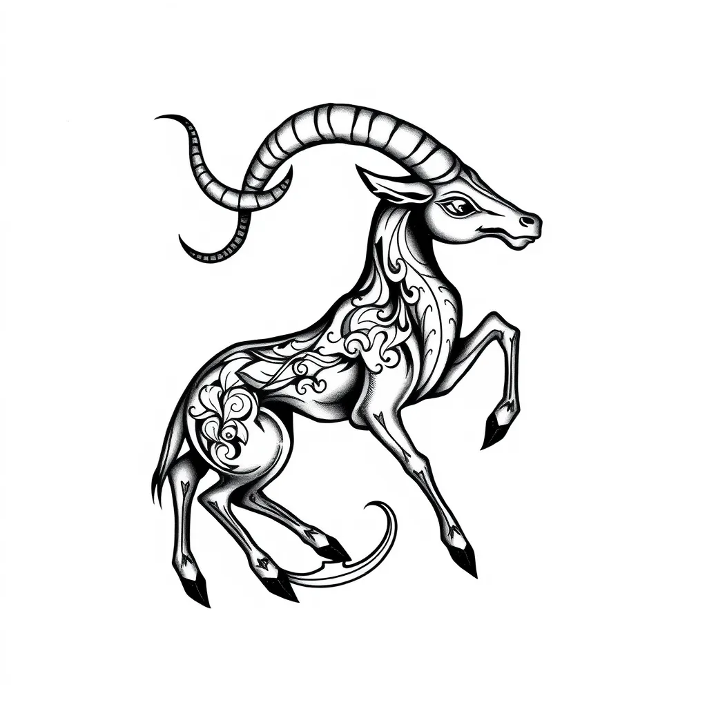 Capricorn  τατουάζ