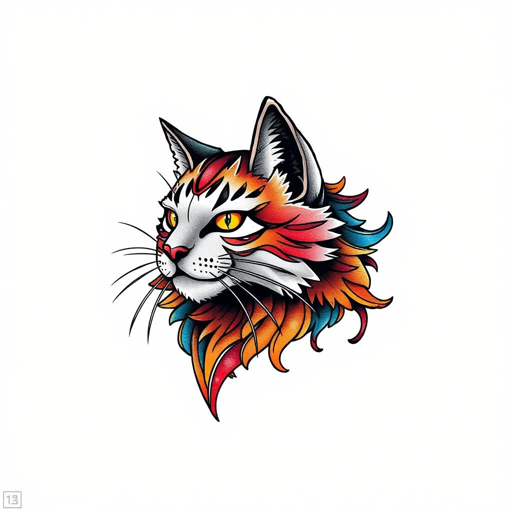 猫 وشم