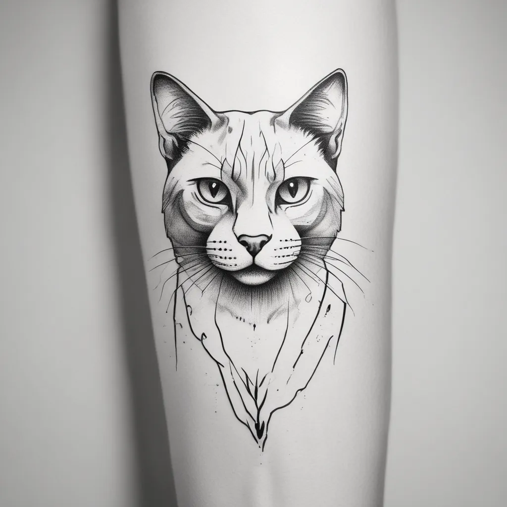 Cat tatoeage