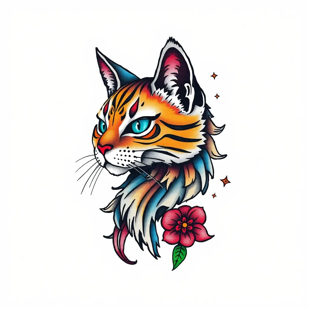 猫咪纹身 τατουάζ