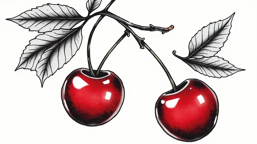 cherry tatouage