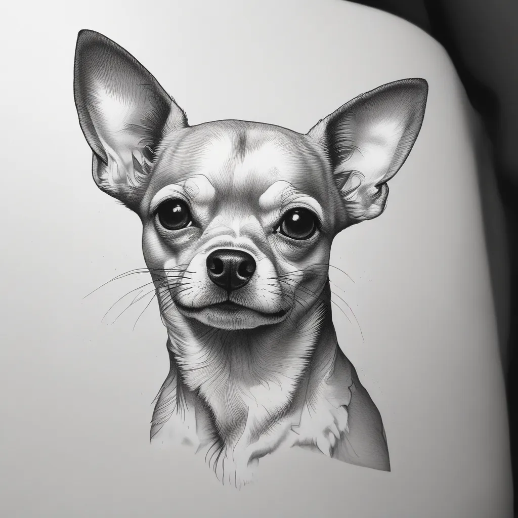 chihuahua tatuaż