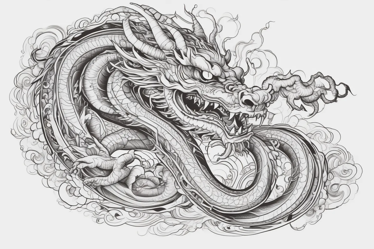 chinese dragon tatoeage