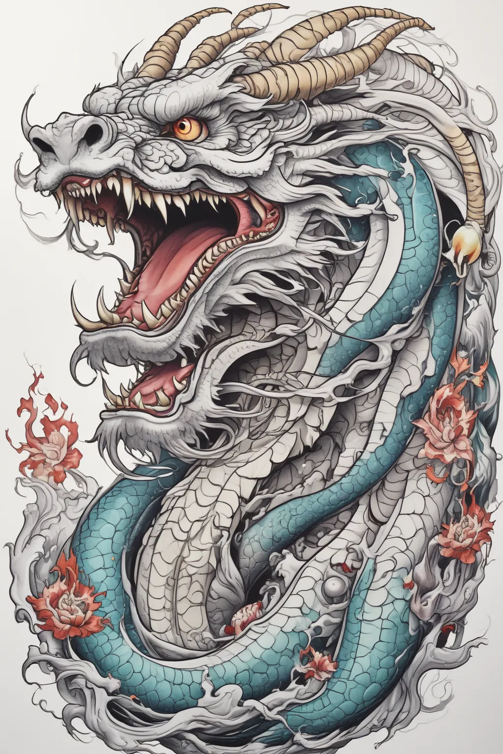 chinese dragon tatuagem