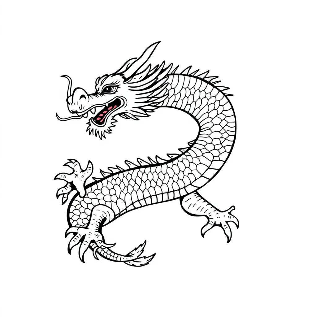 Chinese dragon tattoo