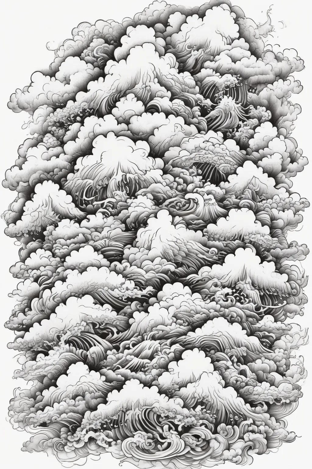 clouds tatuaggio