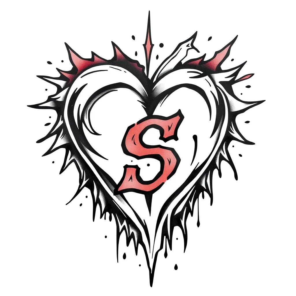 heart combineren met S tattoo