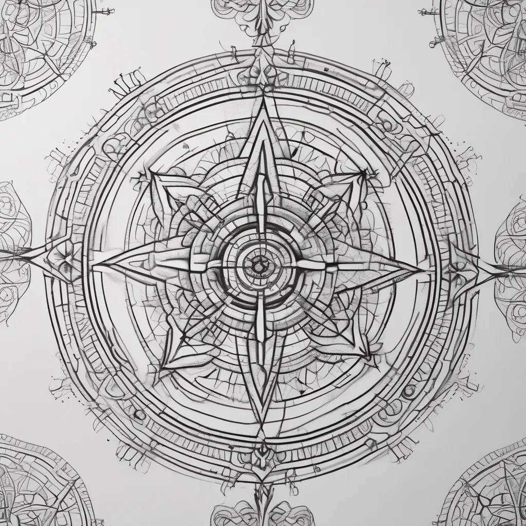 compass sacred geometry وشم