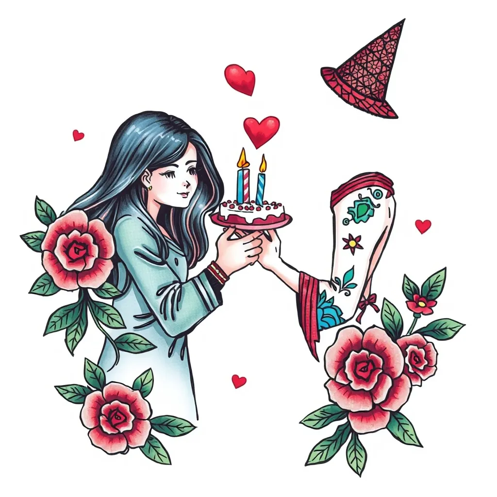 女朋友生日那天确定关系 tatouage