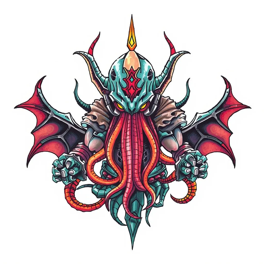 克苏鲁风格的未来战士 tatuaje