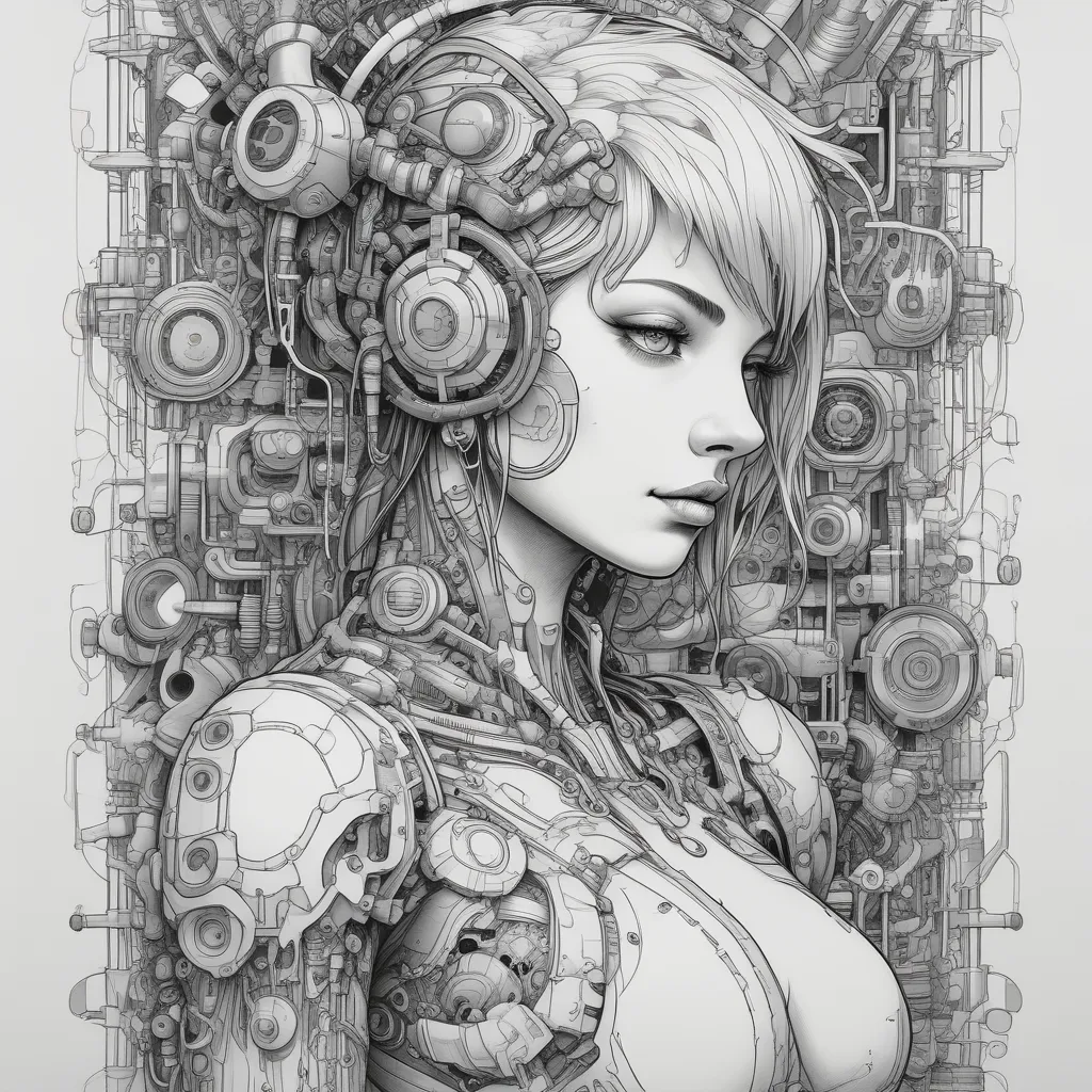 cyberpunk, gears, wires, valves, pistons, robotics, artificial intelligence, biomechanics, cyborg, mechanical, ghost in the shell, anime, future 문신