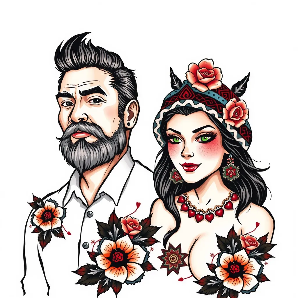 爸爸和我 tatouage