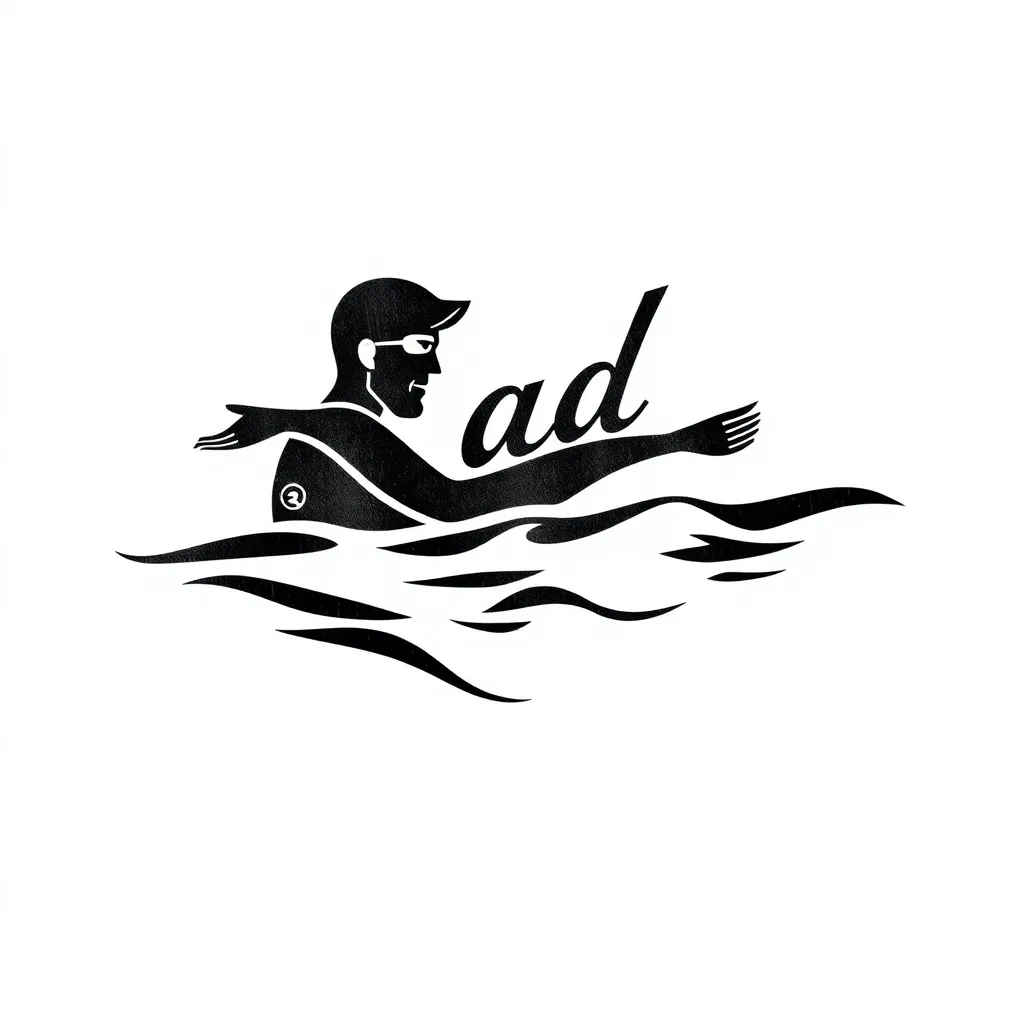 dad, swimming,  love tattoo