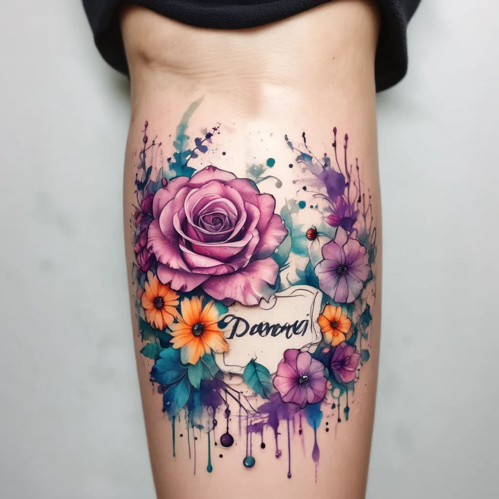 Dat of birth and name daughter tatouage