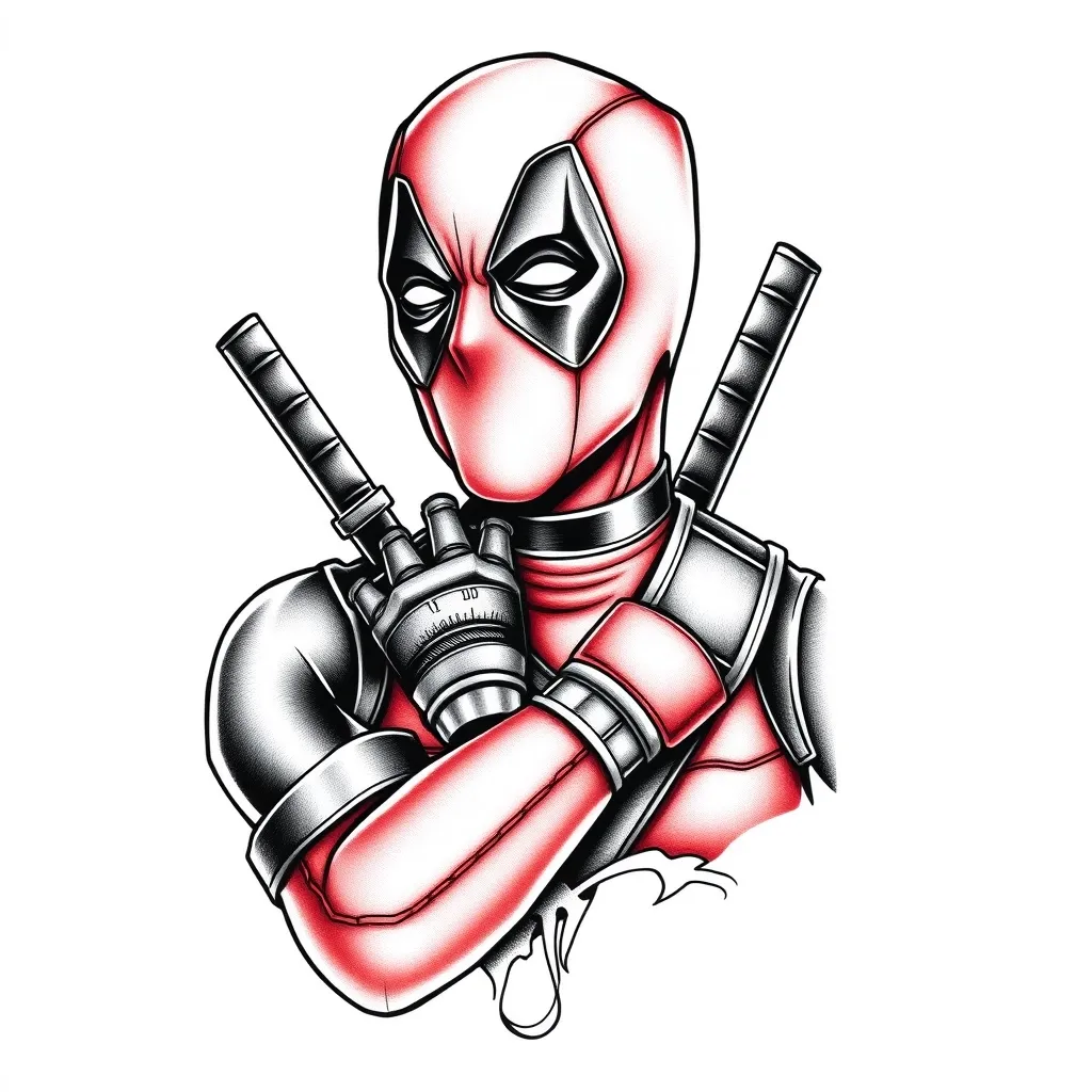 deadpool tatuaggio