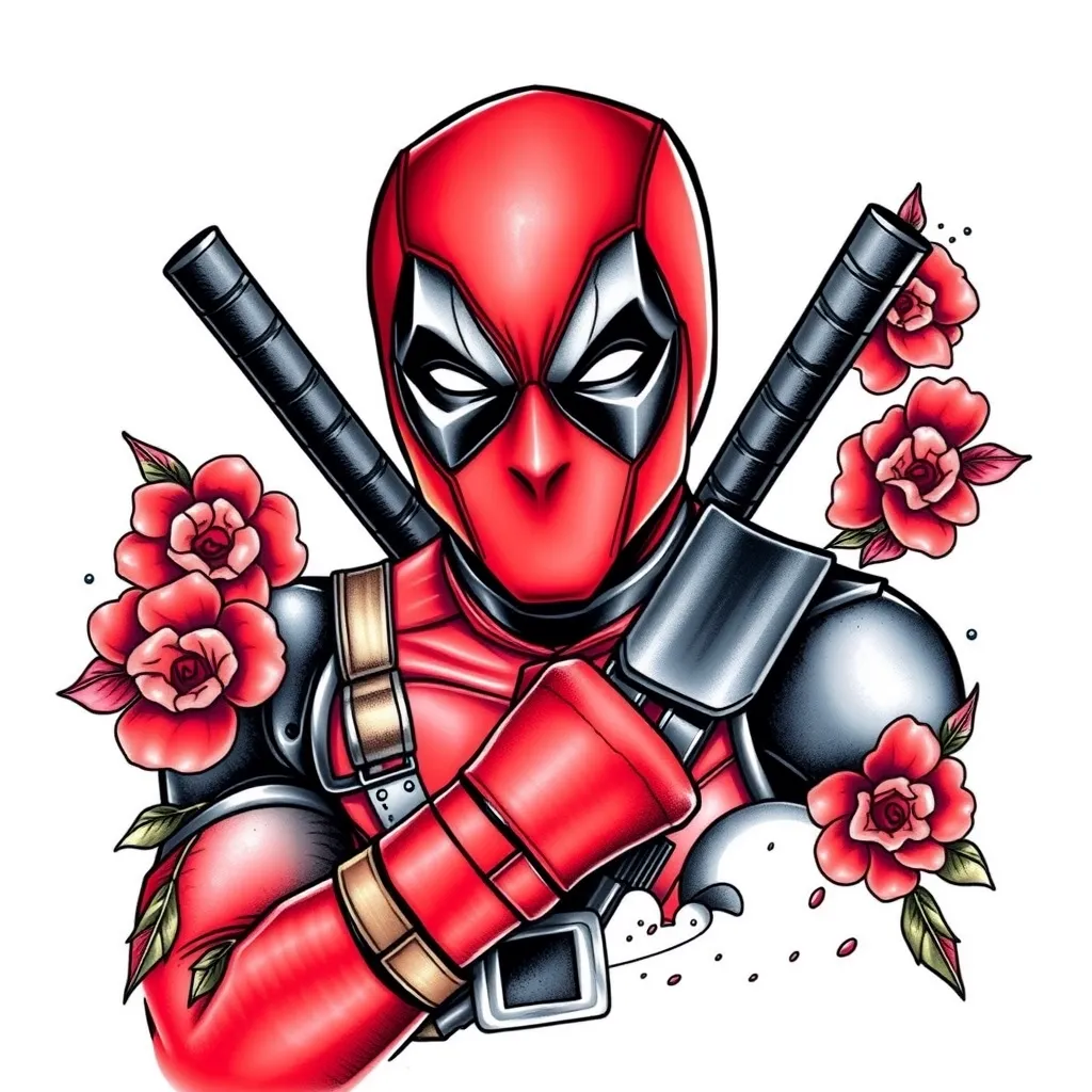 deadpool tatuaż