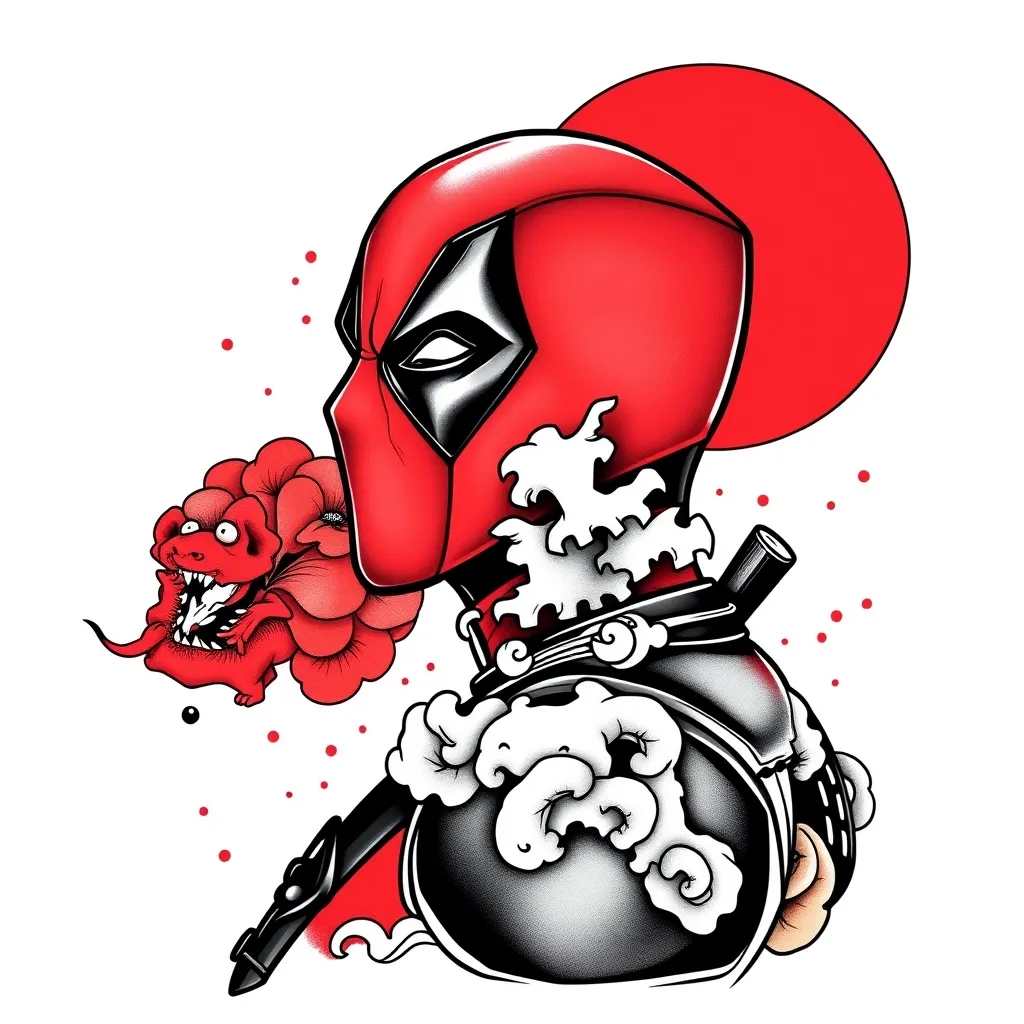 deadpool tatuaggio