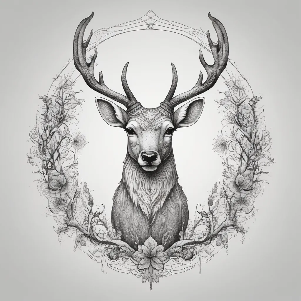 Deer tattoo