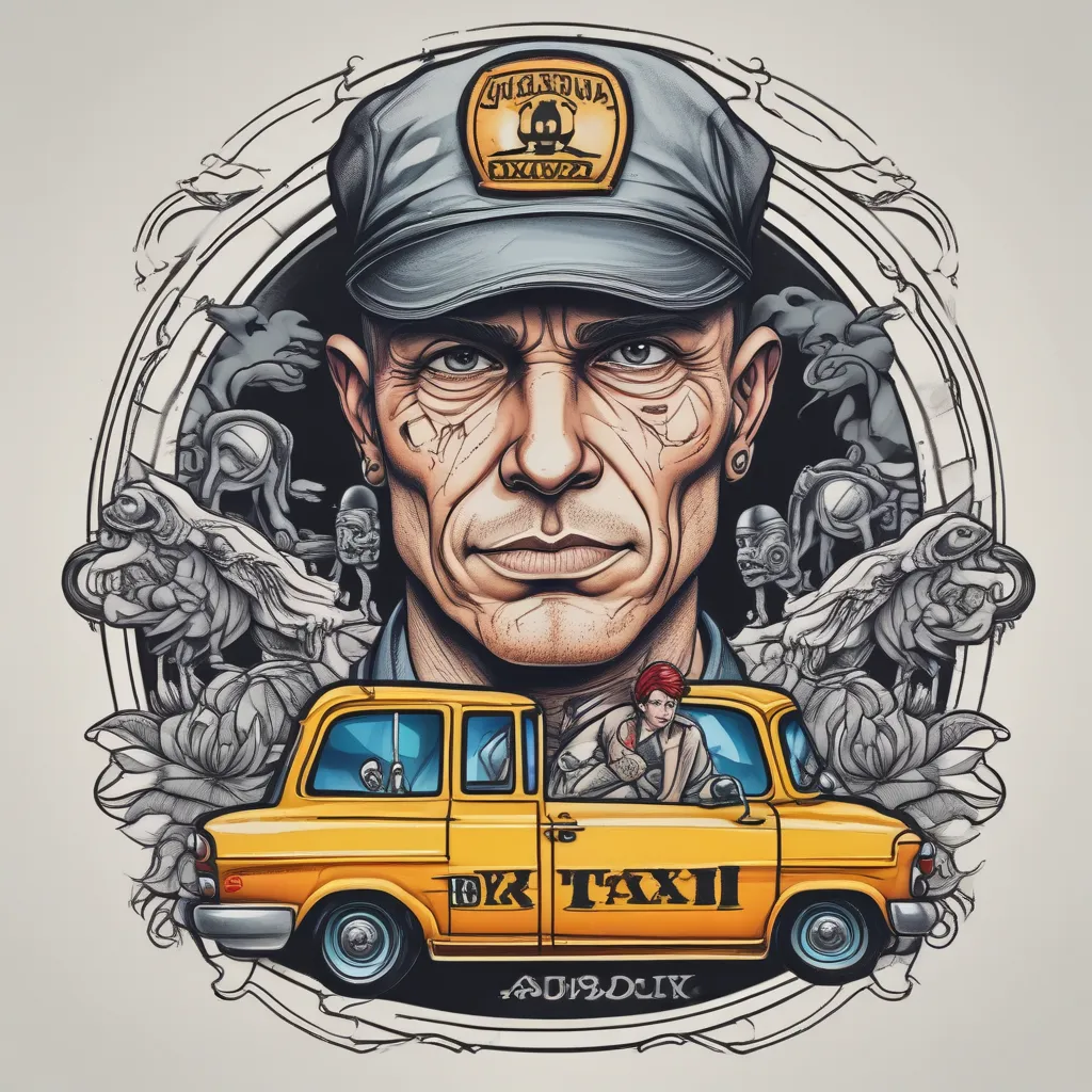 Disgruntled taxi driver 纹身