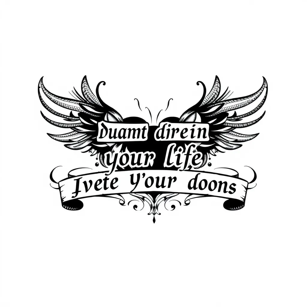 Don’t dream your life live your dreams  tatuagem