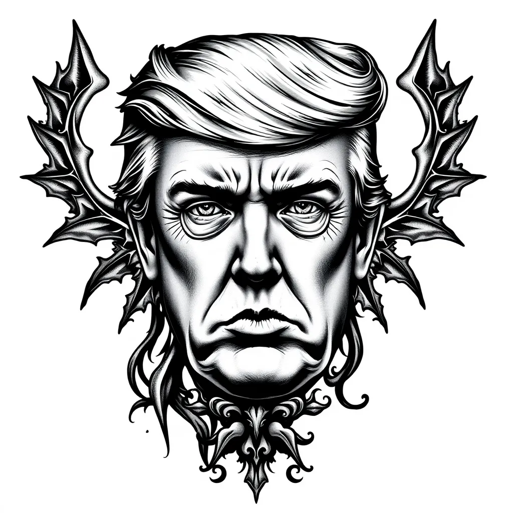 Donald Trump tattoo