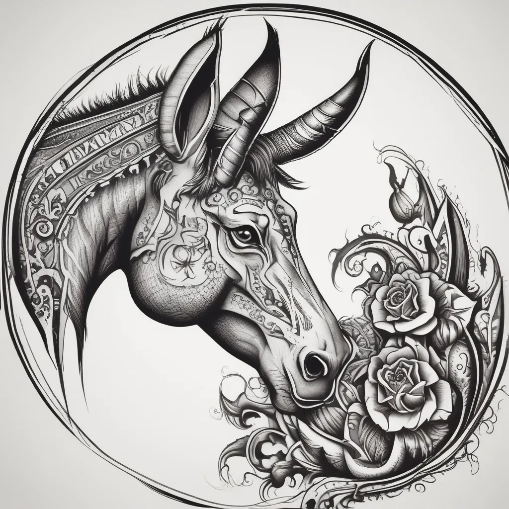 donkey tattoo
