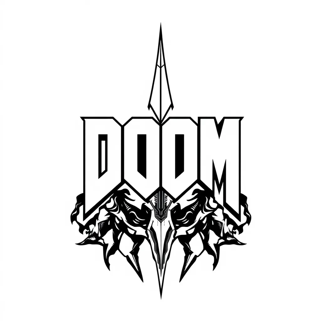 Doom game  tattoo