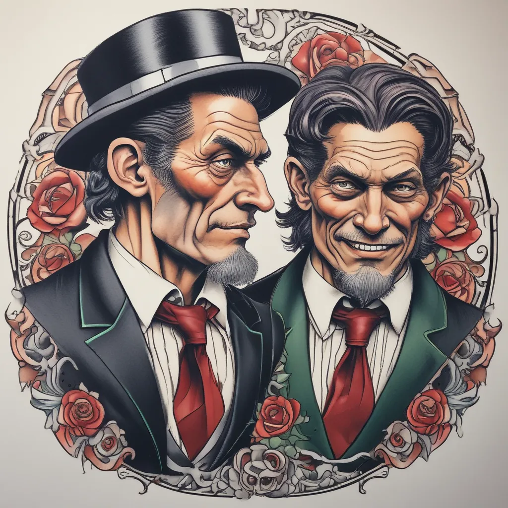 Dr Jekyll and Mr Hyde tatuagem