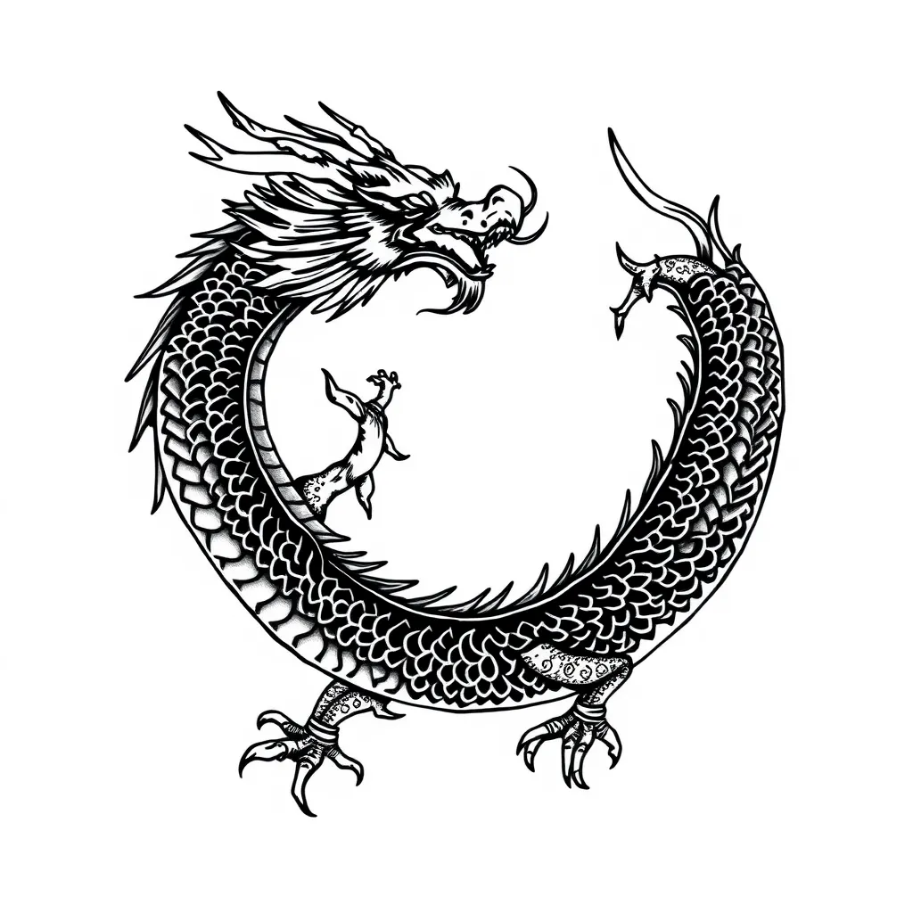 Dragon tatuaż