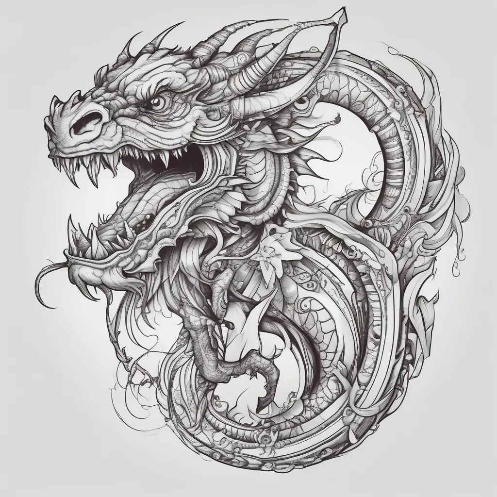 dragon tatuaż