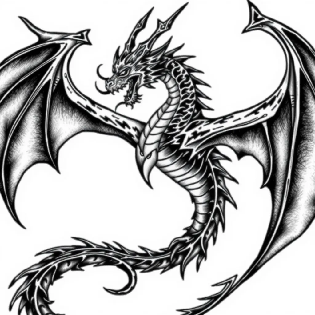 Drache tattoo