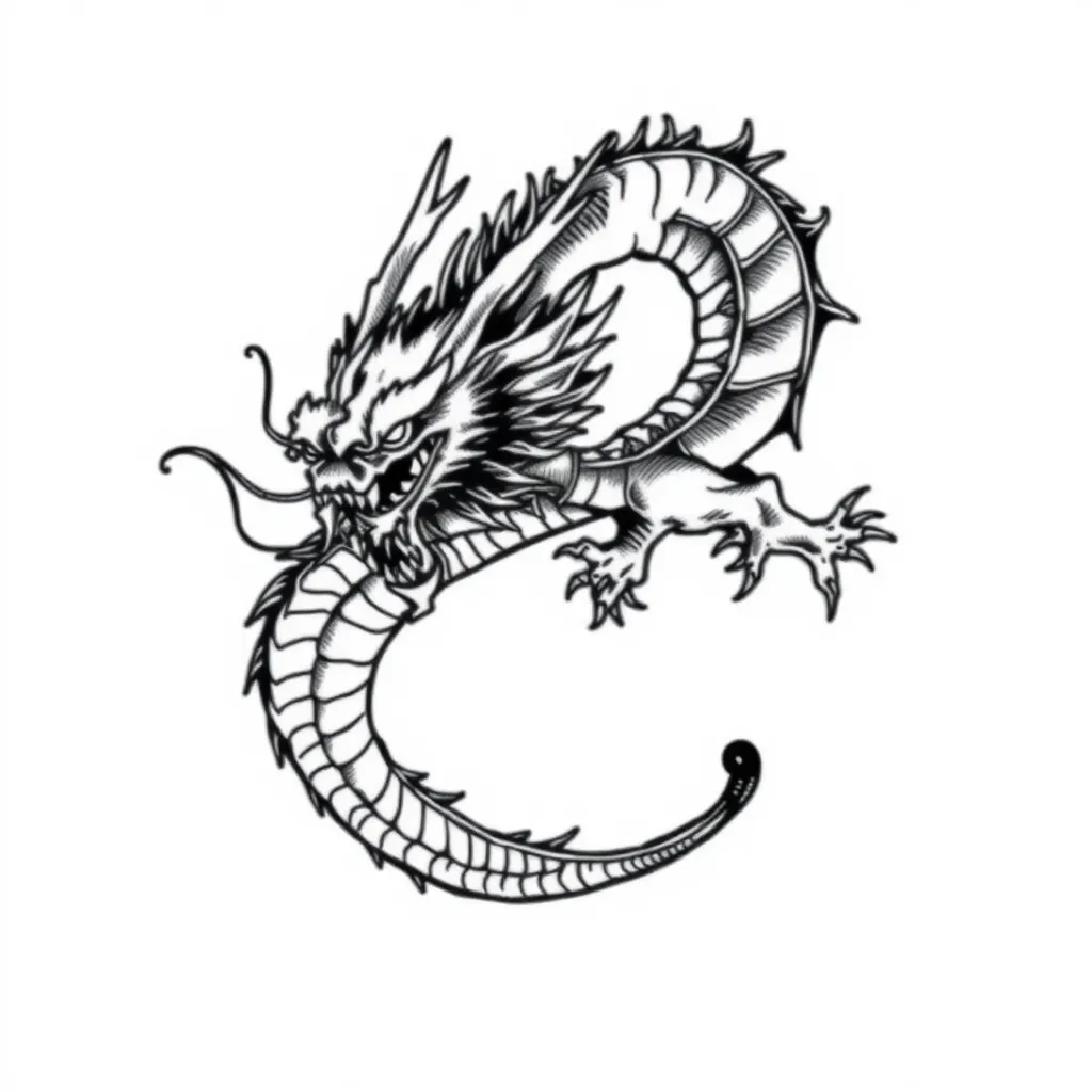 dragon tatuaż