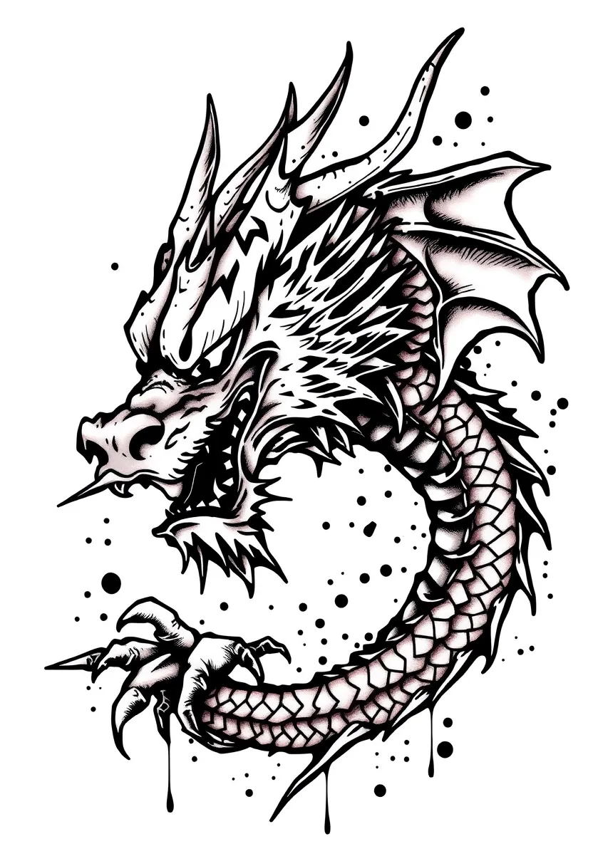 Dragon tatuaż