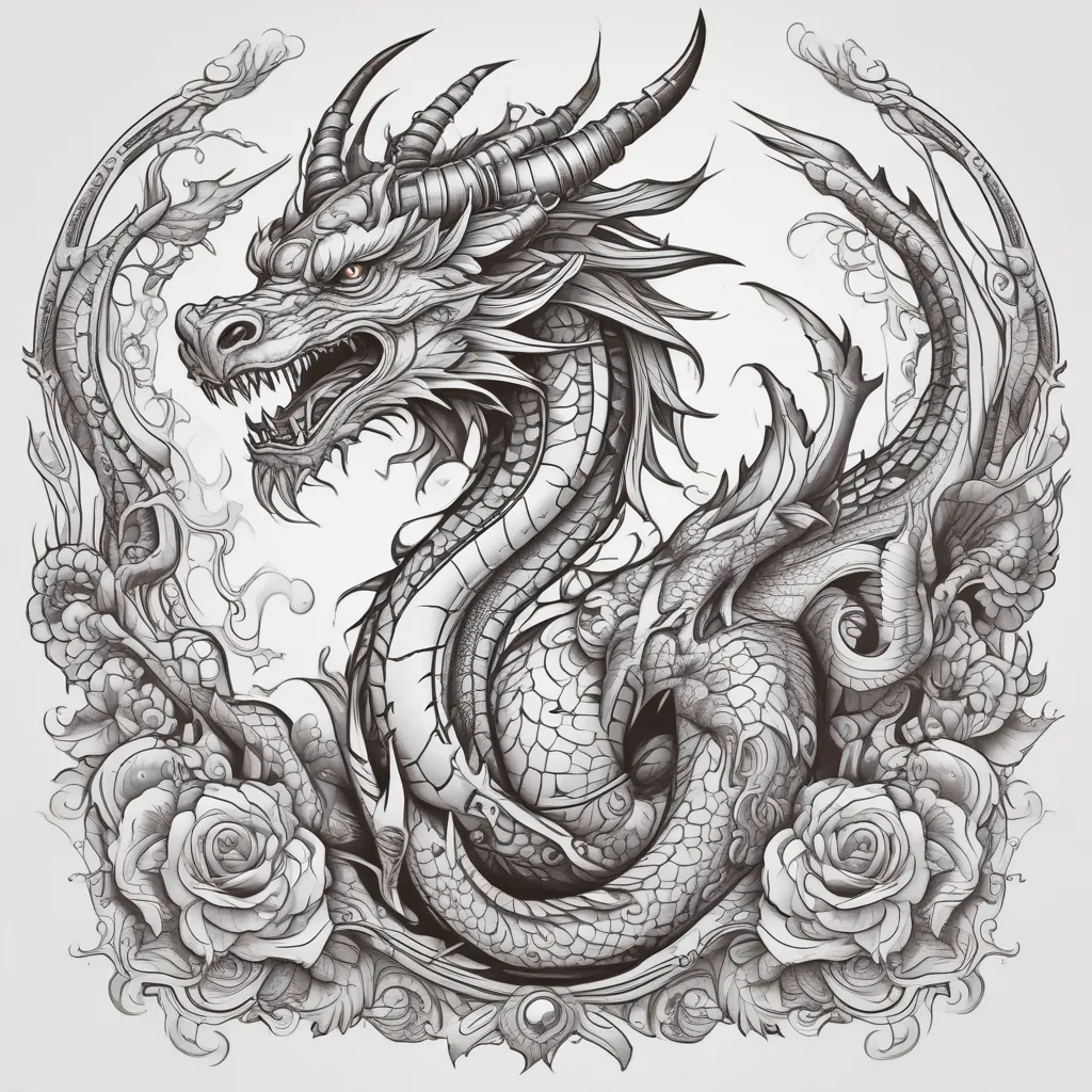 Dragon tatuaż