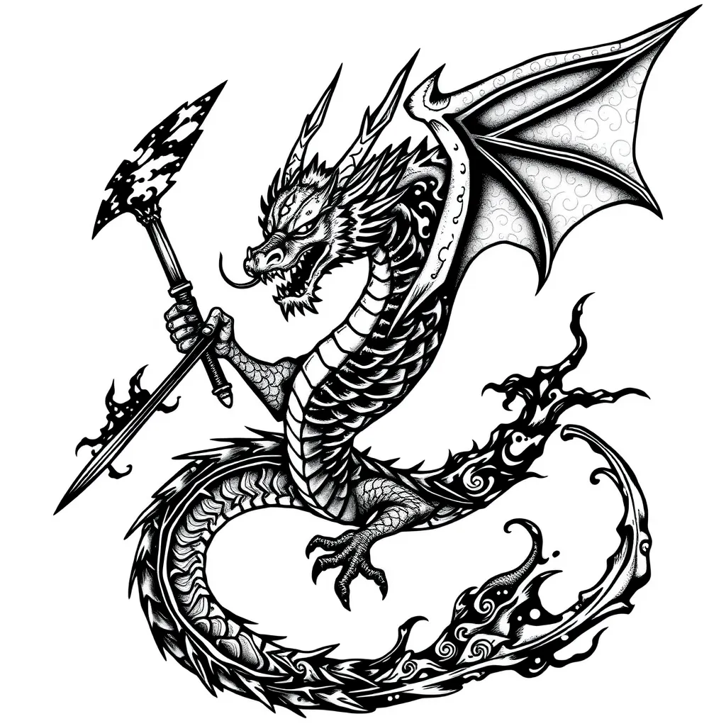 Dragon Slayer tatuaggio