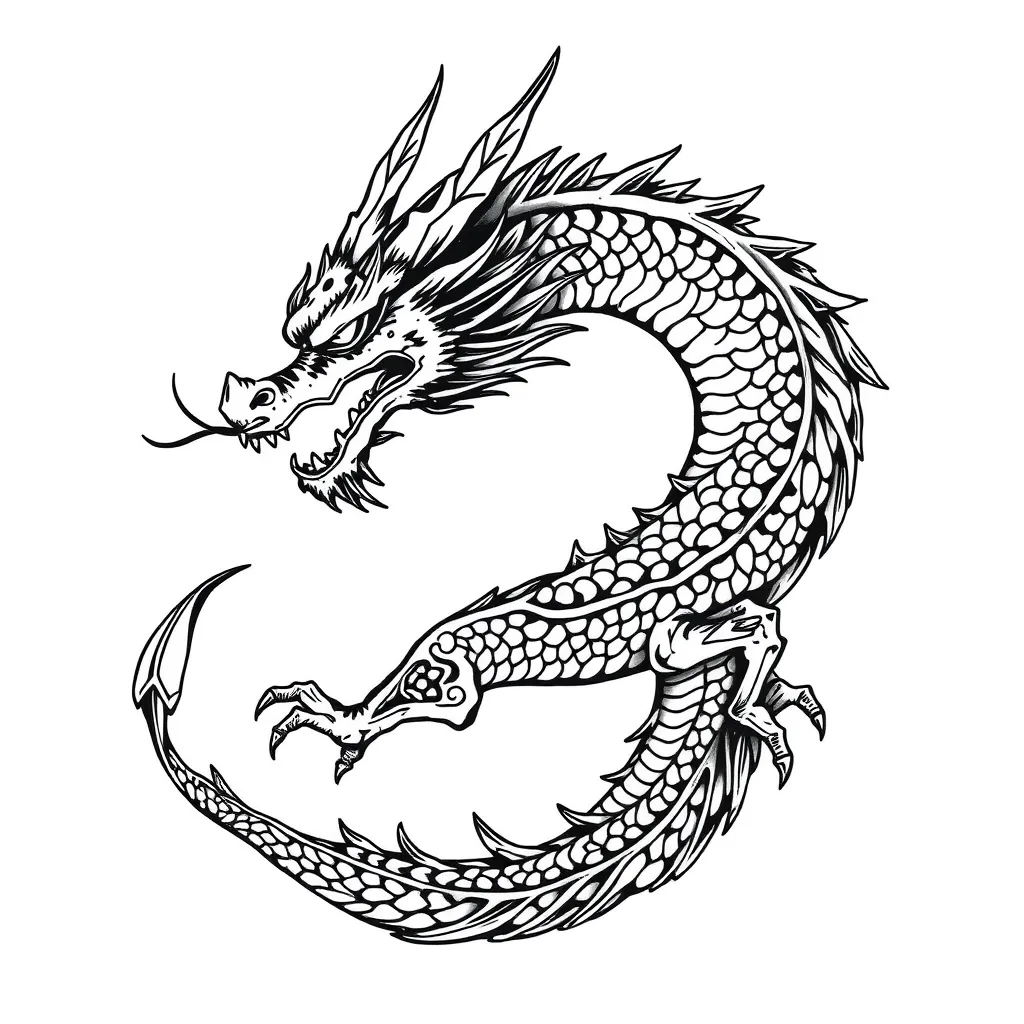 dragon  tatuaggio