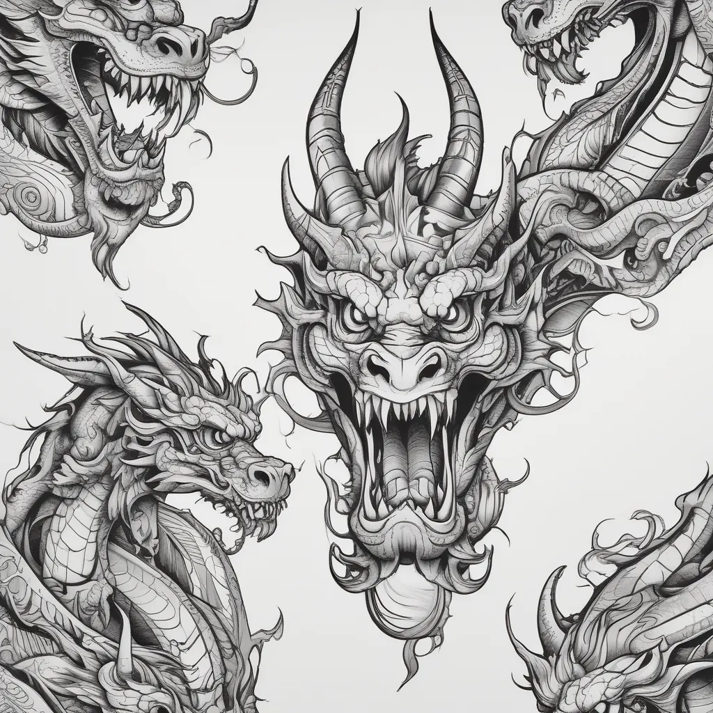 Dragons tatoeage