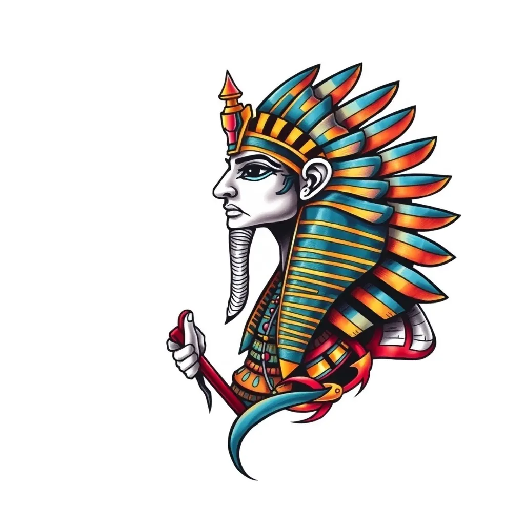 dieu Egyptien tatuaggio