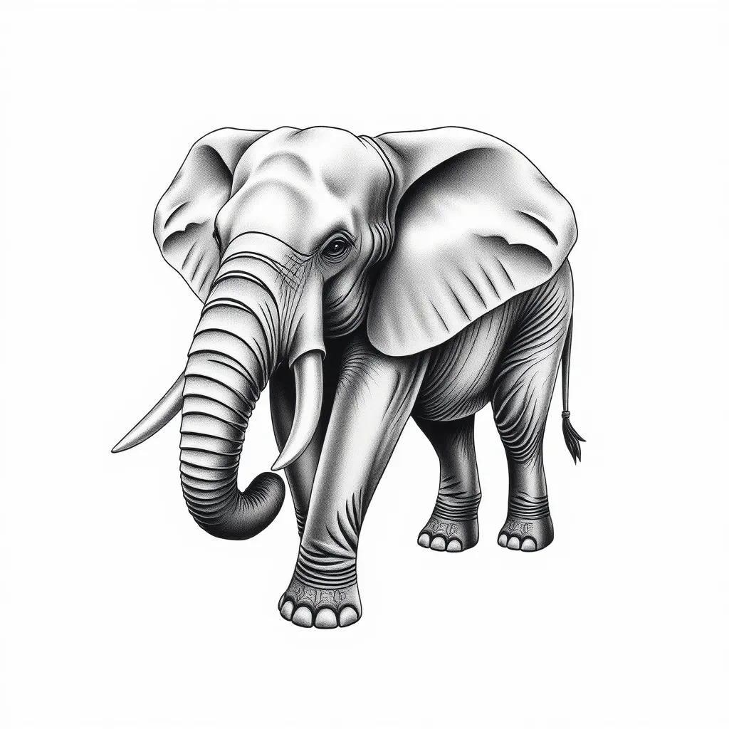 Elefant tattoo