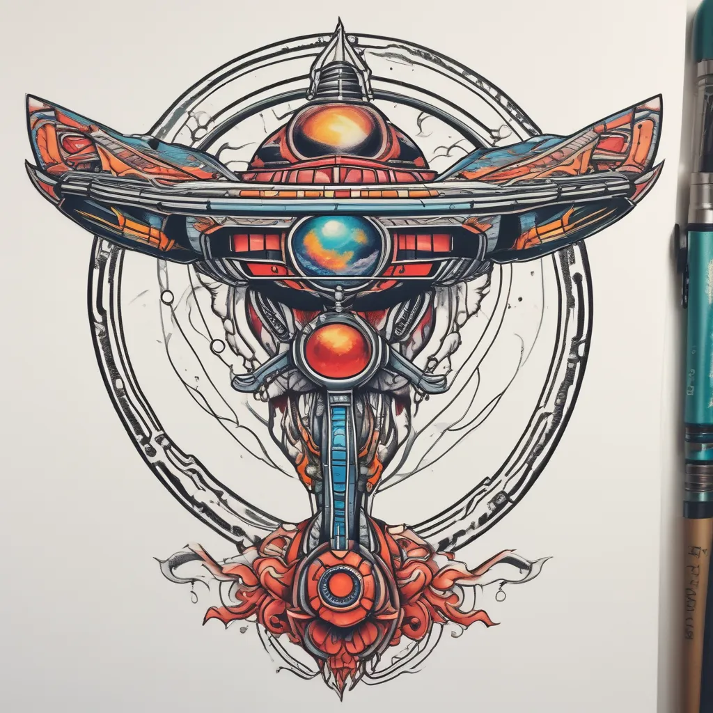 Enterprise NCC 1701 tatuaje