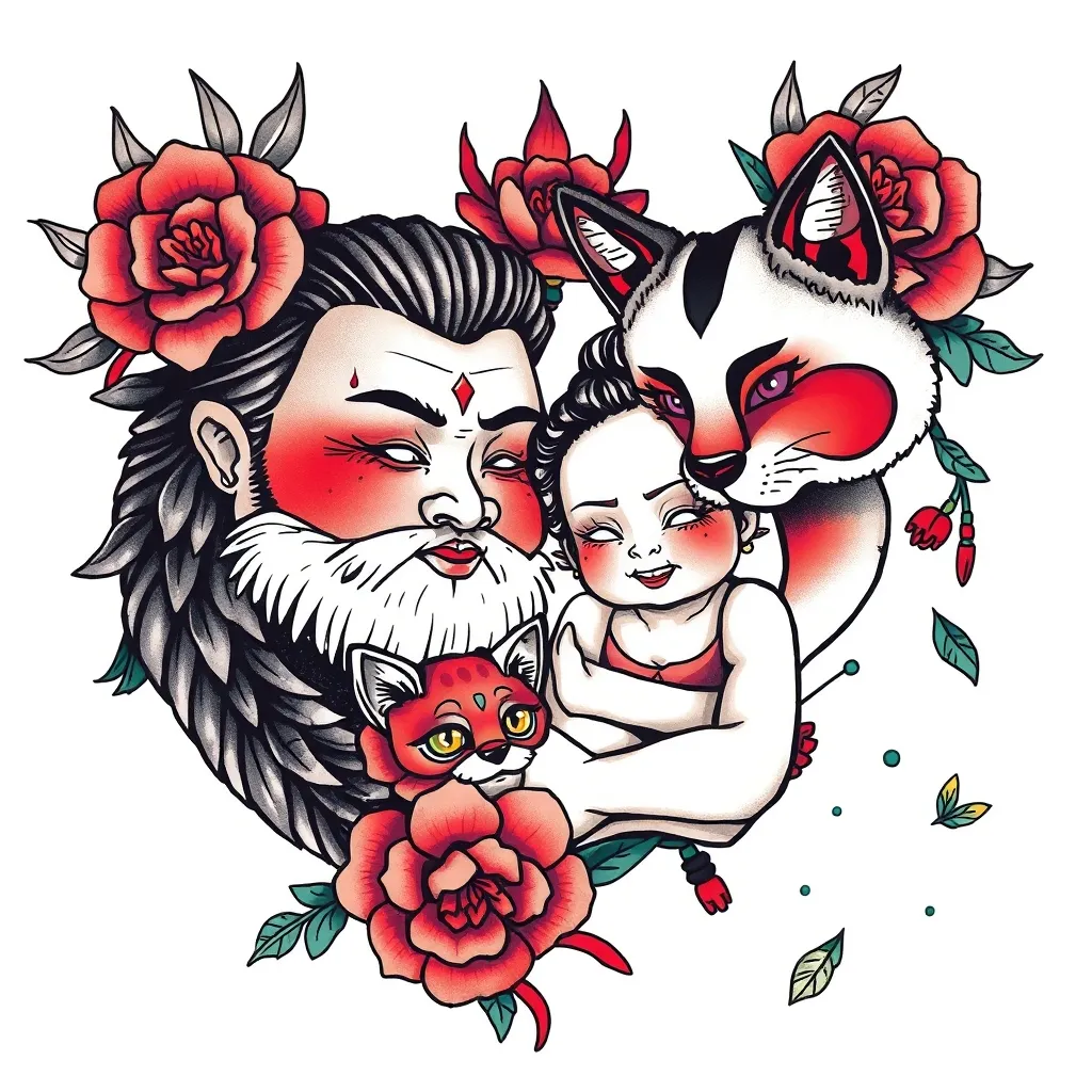 家庭纹身 татуировка