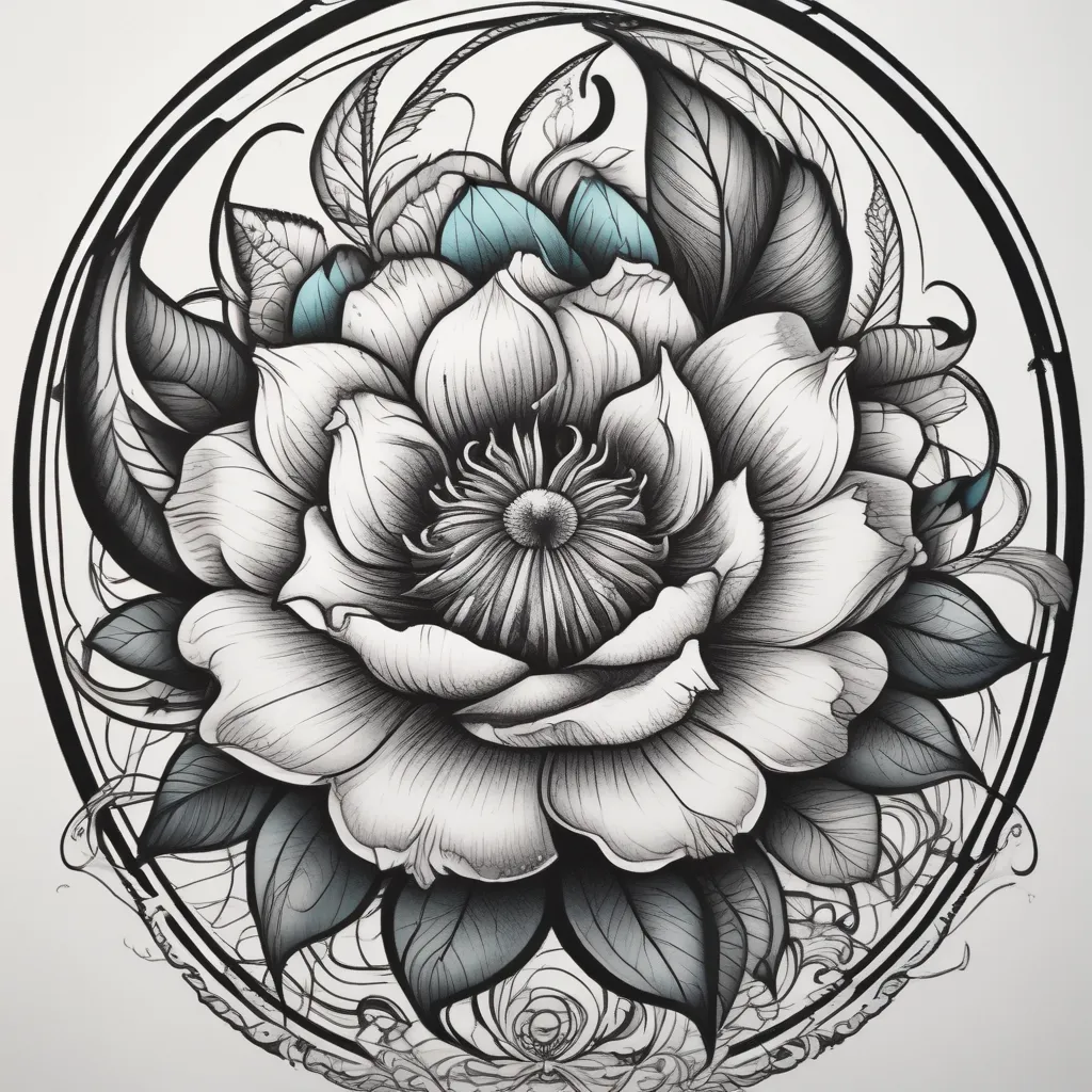 flower tatuering