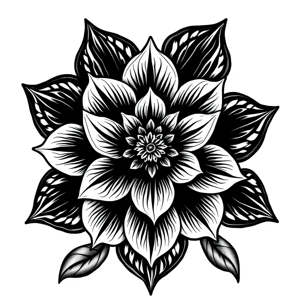 Flower  tatuointi