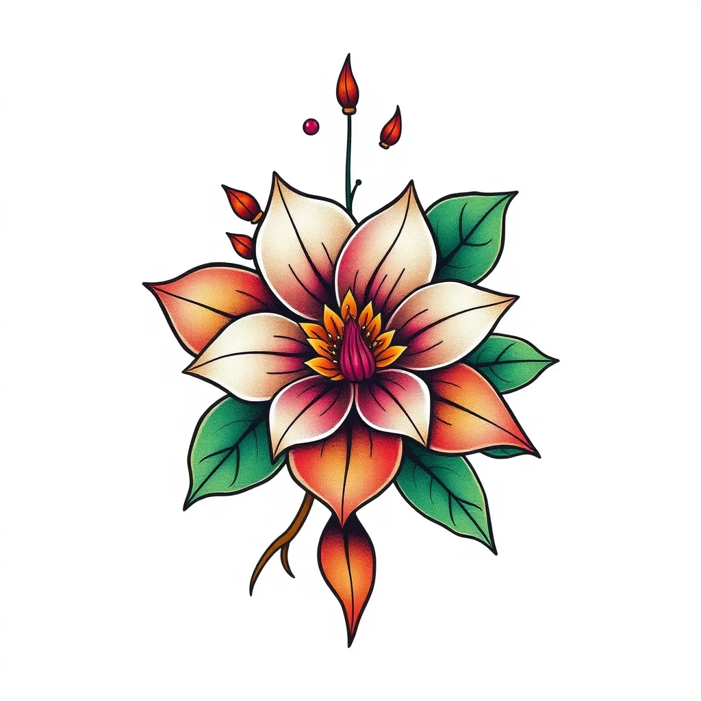 flower tatuering