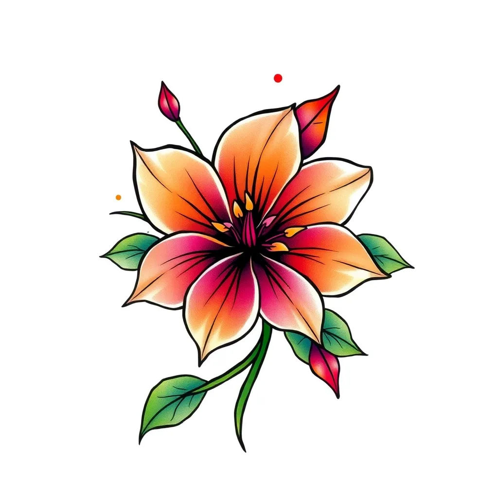 flower tatouage