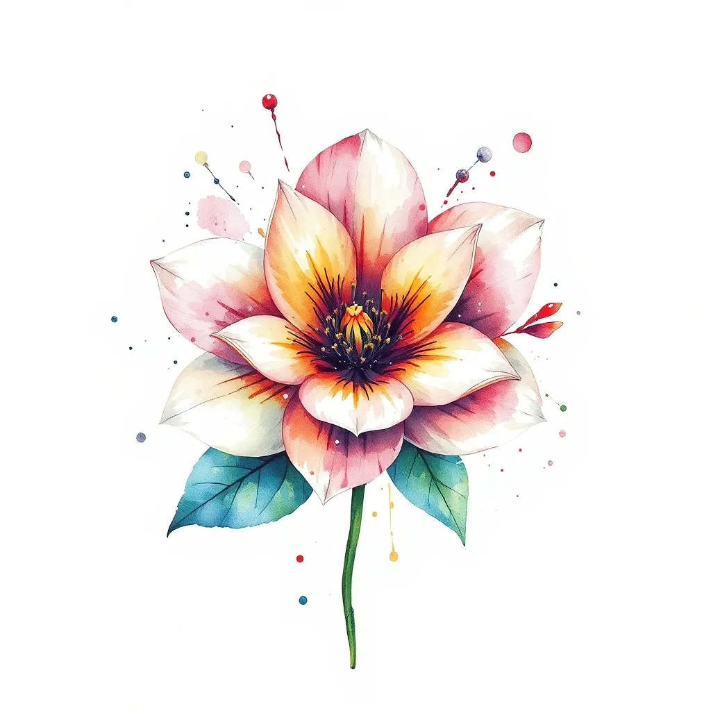 flower tatuaggio