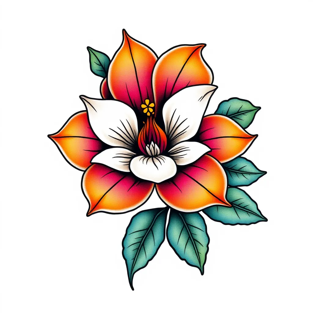 flower tatuering