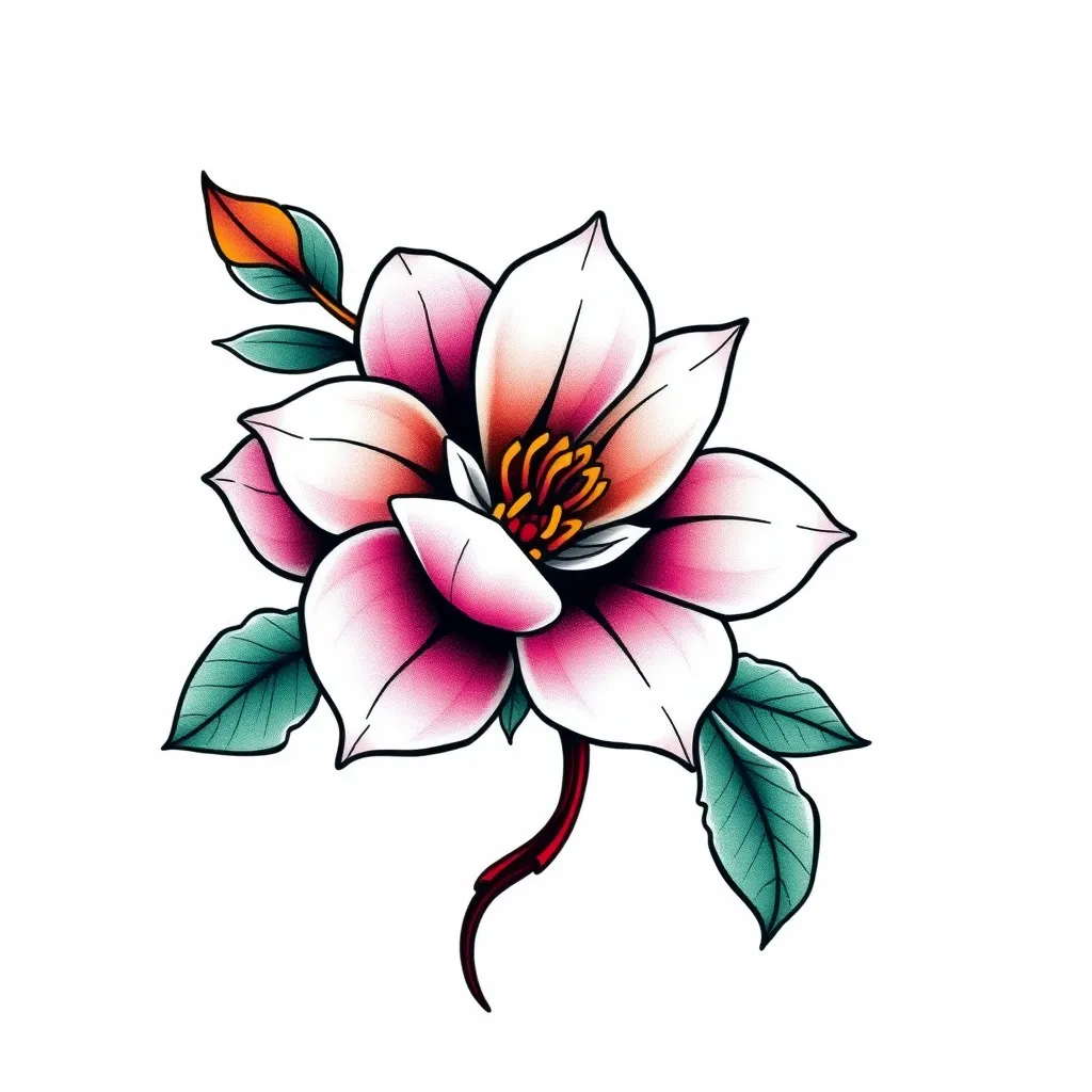 Flower  tatuaggio