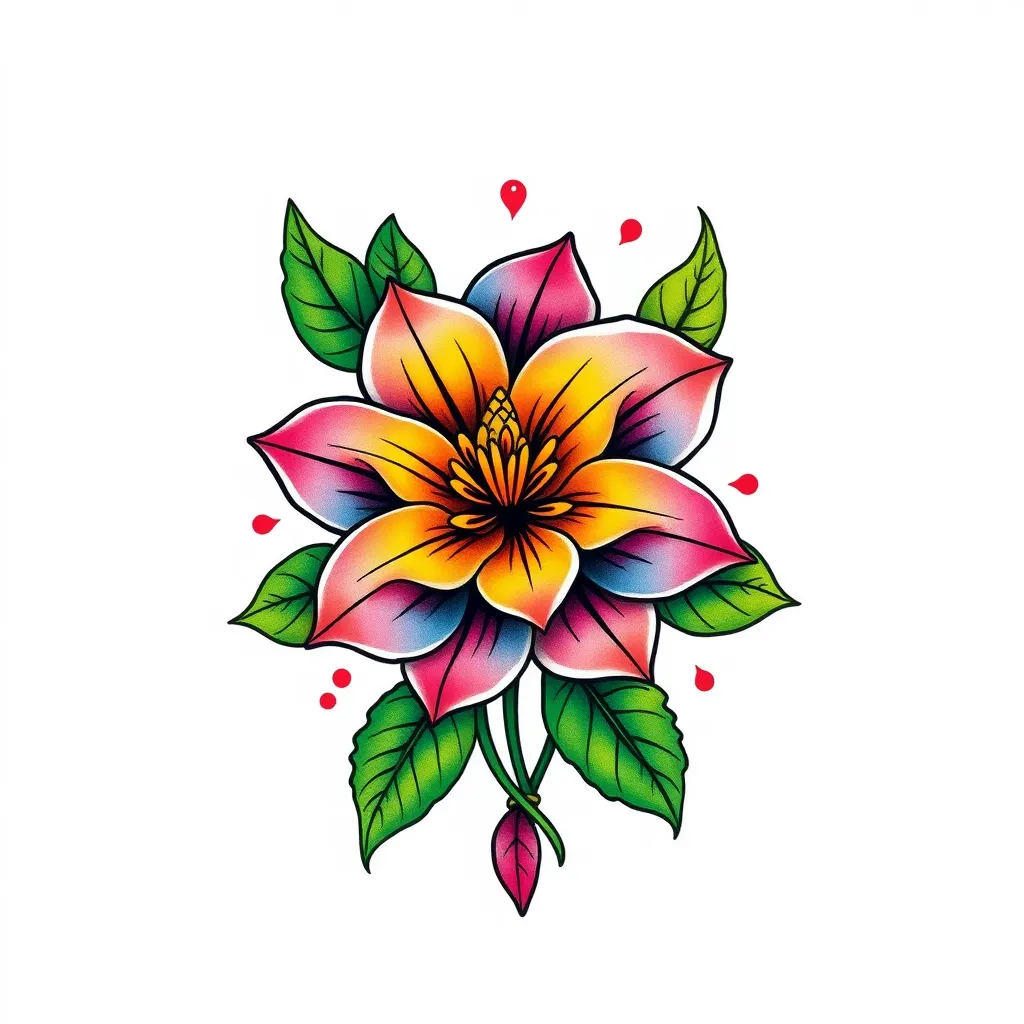 flower tatuering