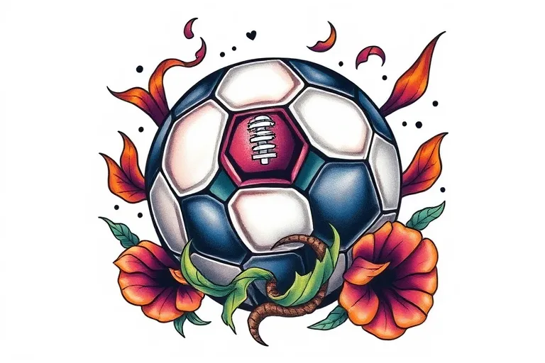 Football tatuagem